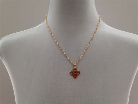 louis vuitton necklace ebay|louis vuitton clover necklace.